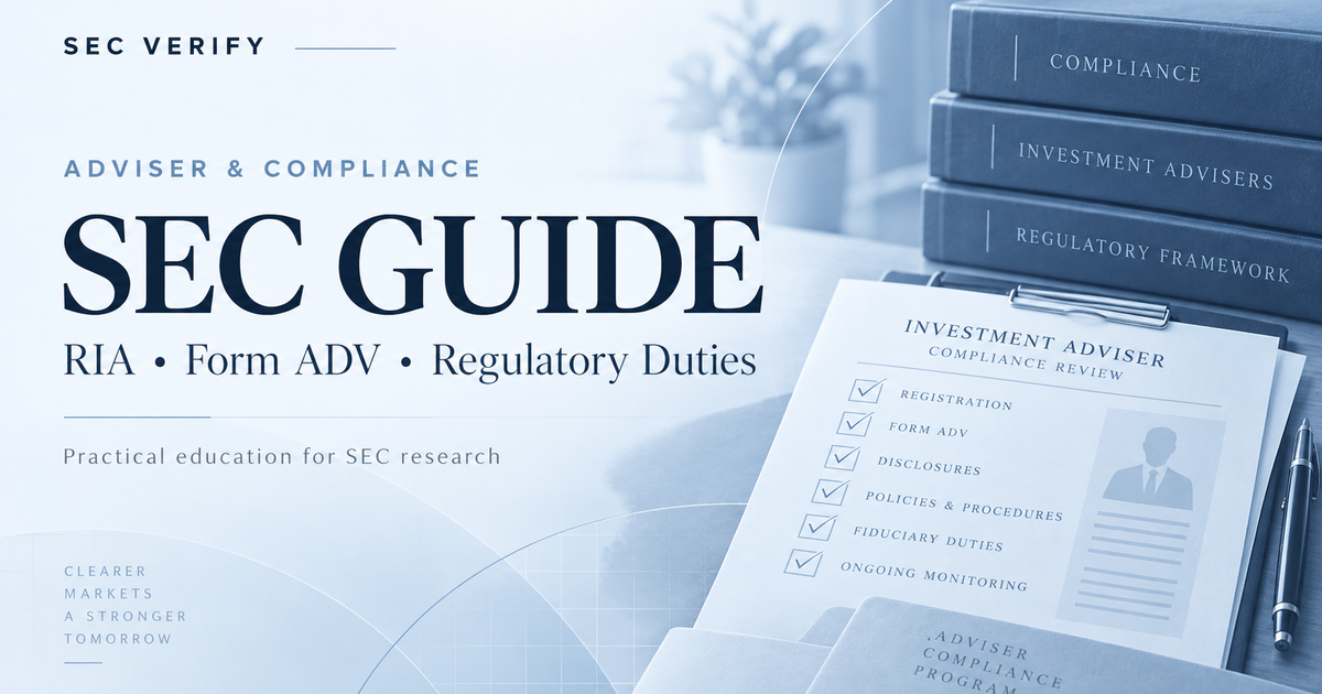 What Is a CRD Number How to Verify Investment Advisers and Brokers
